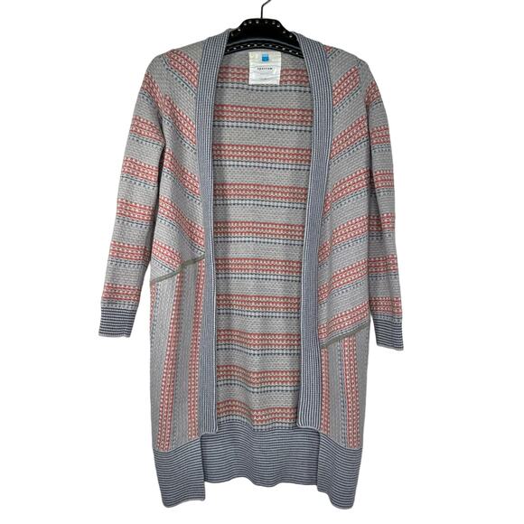 Sparrow Long Open Front Wool Blend Cardigan Sweater Small - Picture 11 of 11